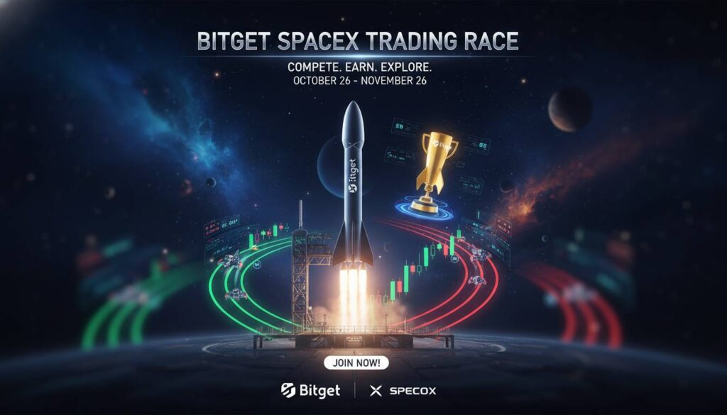 Bitget joins SpaceX pre-IPO trading race with 5x perps