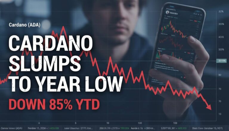 Cardano Slumps to 5-Year Low Price as Charles Hoskinson Warns